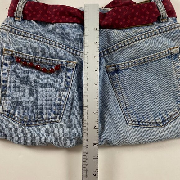 Vintage Homemade Calvin Klein Jeans Denim Shoulder Bag Purse tote Handmade - Picture 9 of 9